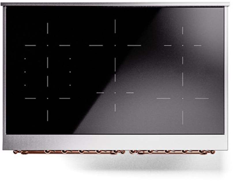Ilve UNDI406NMPSSP Stainless Steel With Copper Knobs