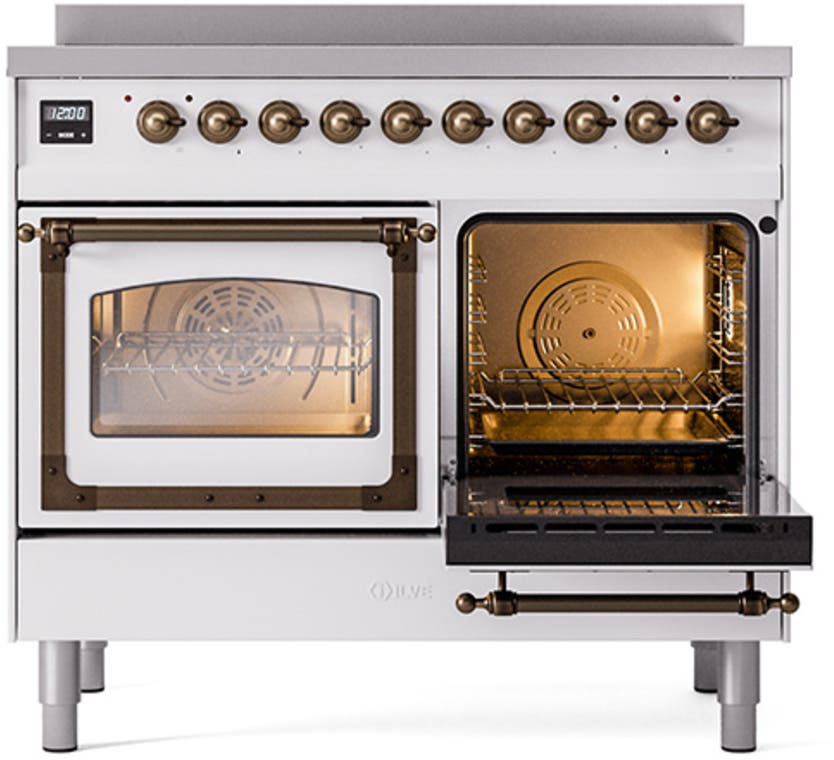 Ilve UNDI406NMPWHB White With Bronze Knobs