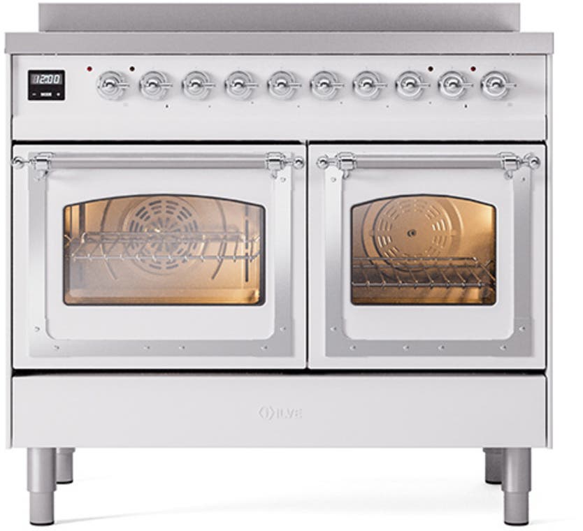 Ilve UNDI406NMPWHC White With Chrome Knobs