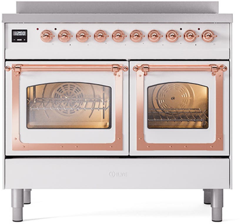 Ilve UNDI406NMPWHP White With Copper Knobs