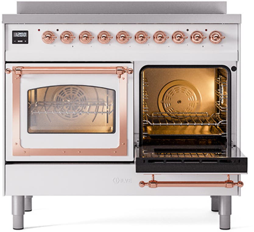 Ilve UNDI406NMPWHP White With Copper Knobs