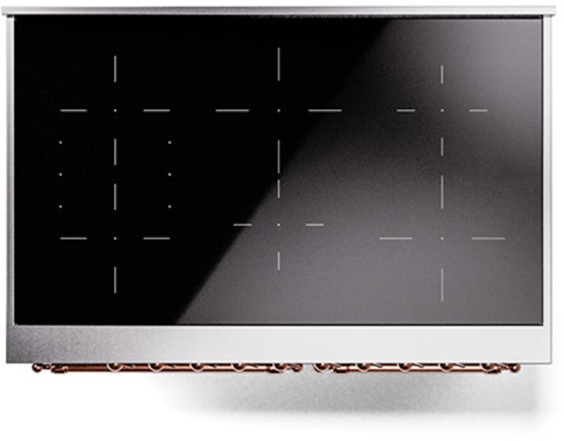 Ilve UNDI406QNMPBGP Blue Grey With Copper Knobs
