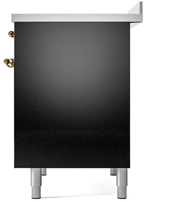 Ilve UNDI406QNMPBKG Burgundy With Brass Knobs