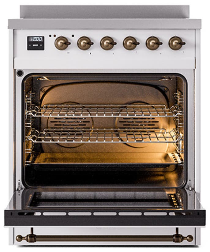 Ilve UNI304QNMPWHB White With Bronze Knobs
