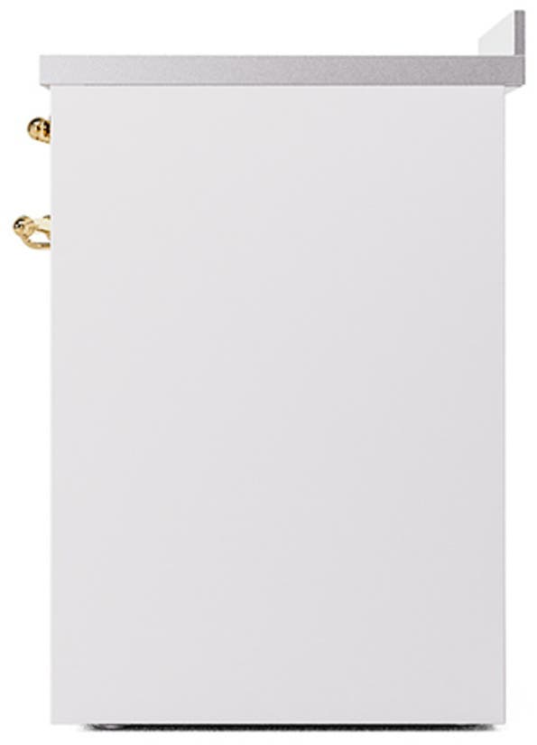 Ilve UNI304QNMPWHG White With Brass Knobs