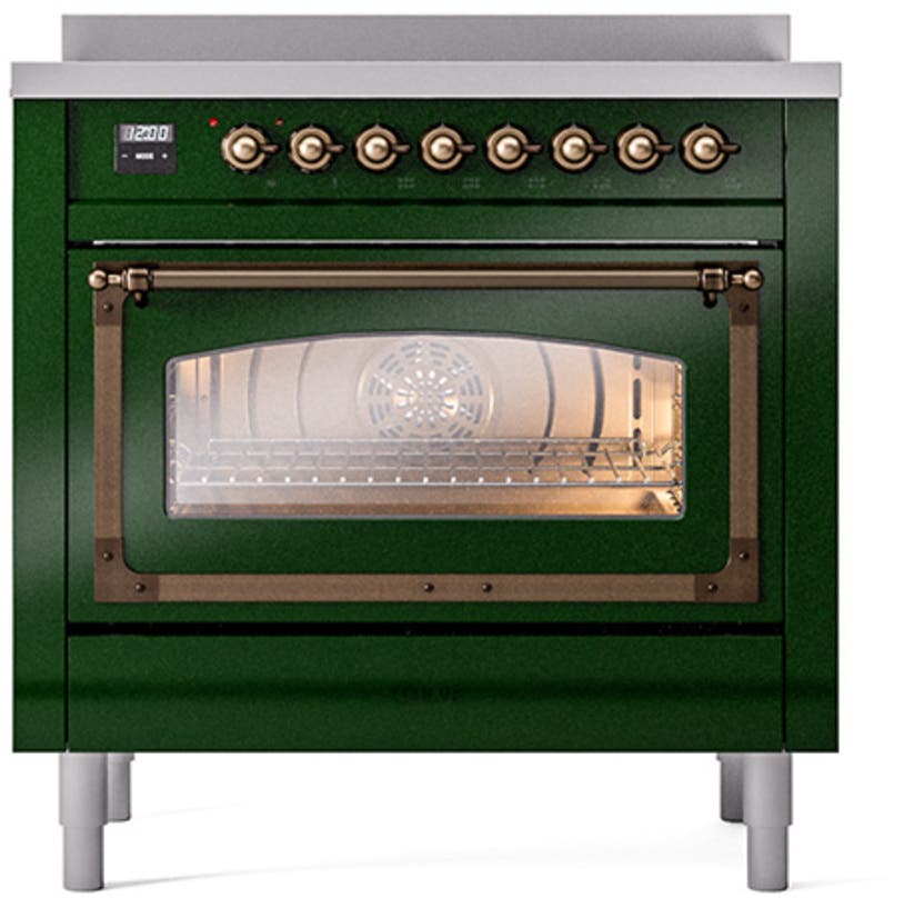 Ilve UNI366NMPEGB Emerald Green With Bronze Knobs