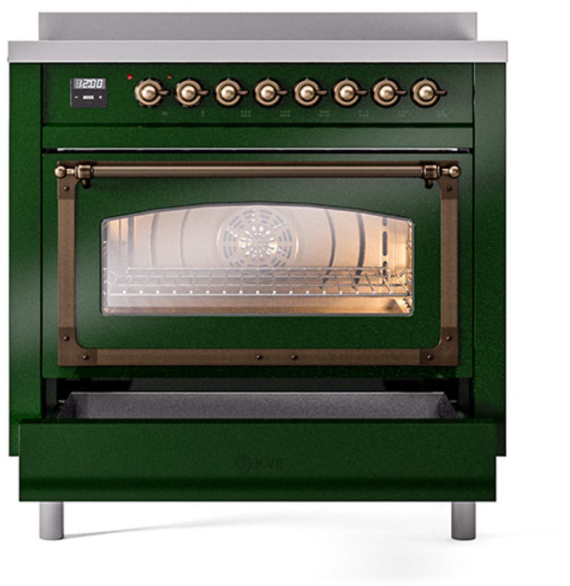 Ilve UNI366NMPEGB Emerald Green With Bronze Knobs