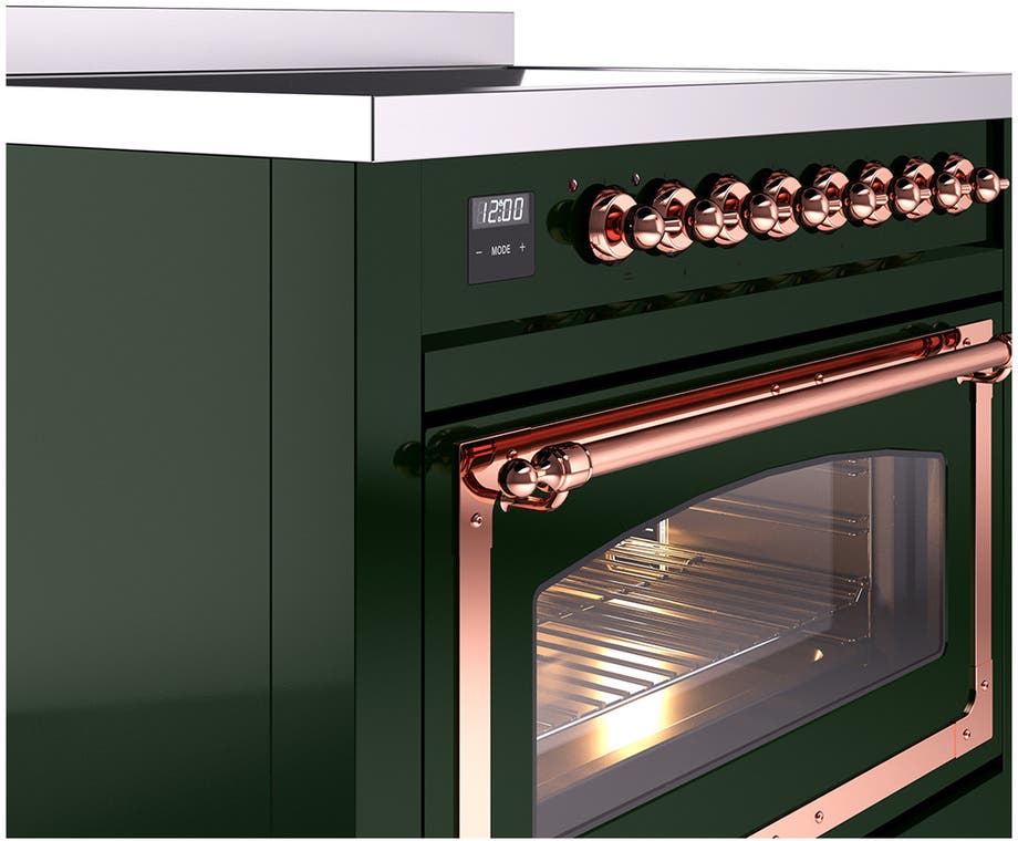 Ilve UNI366NMPEGP Emerald Green With Copper Knobs