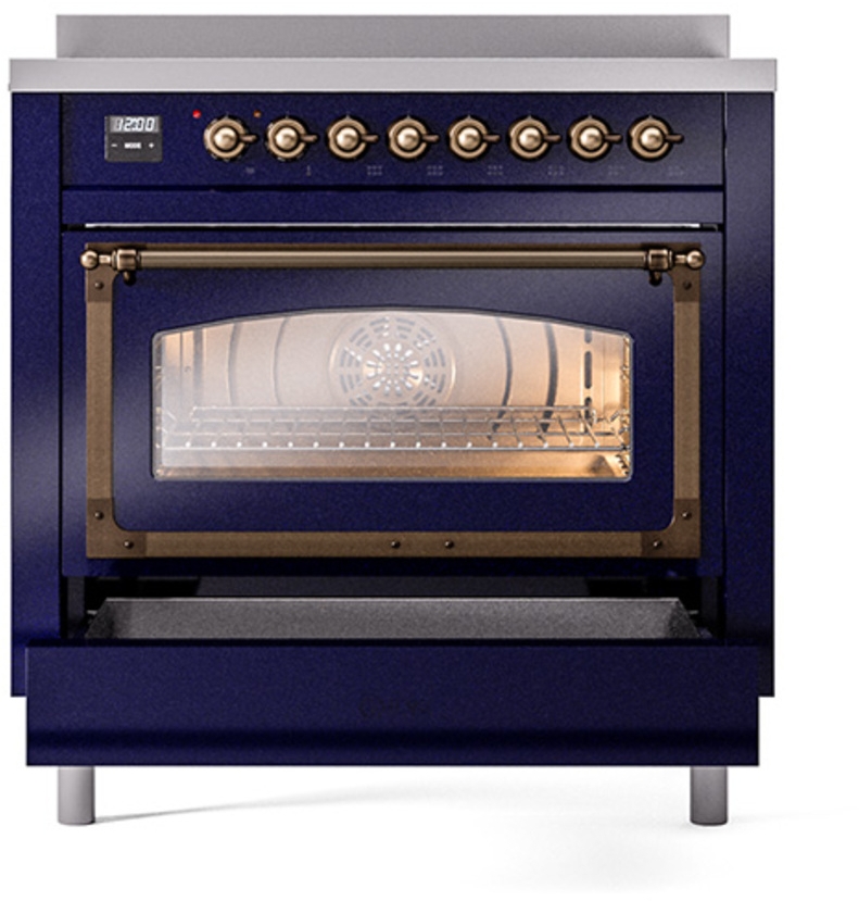 Ilve UNI366NMPMBB Midnight Blue With Bronze Knobs