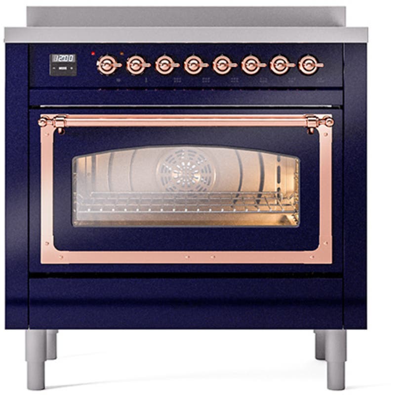 Ilve UNI366NMPMBP Midnight Blue With Copper Knobs
