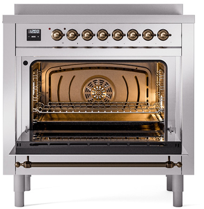 Ilve UNI366NMPSSB Stainless Steel With Bronze Knobs