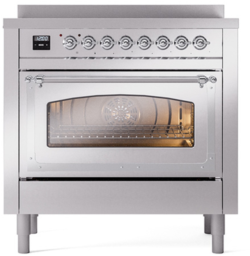 Ilve UNI366NMPSSC Stainless Steel With Chrome Knobs