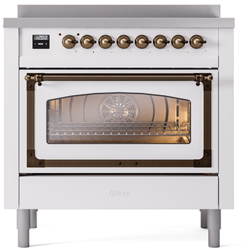 Ilve UNI366NMPWHB White With Bronze Knobs