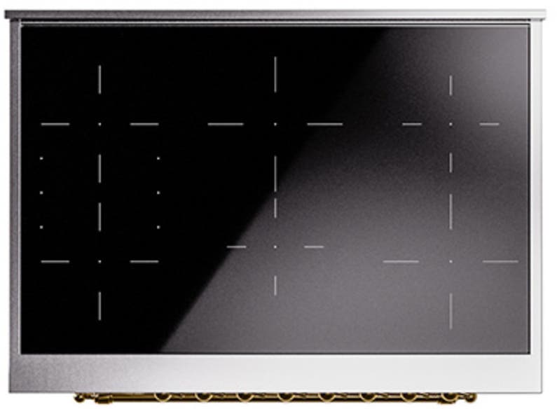 Ilve UNI366NMPWHG White With Brass Knobs