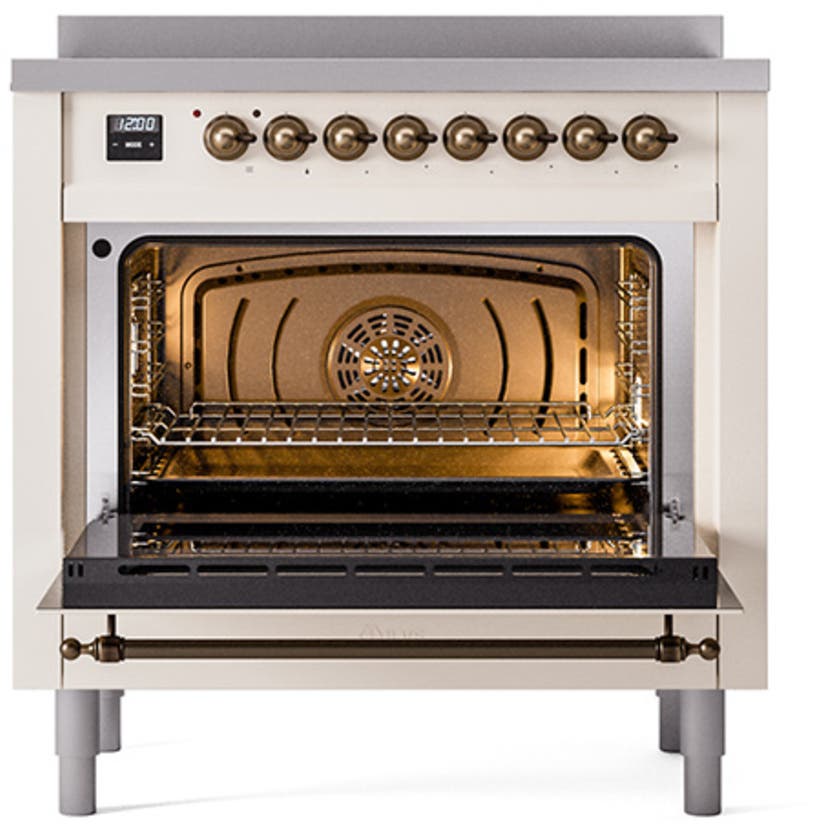 Ilve UNI366QNMPAWB Antique White With Bronze Knobs
