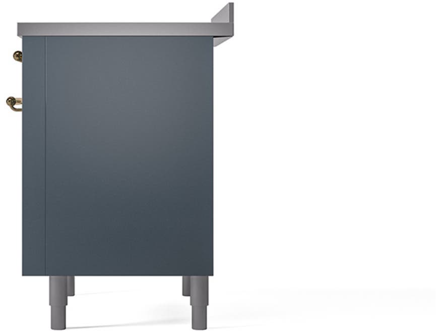 Ilve UNI366QNMPBGG Blue Grey With Brass Knobs