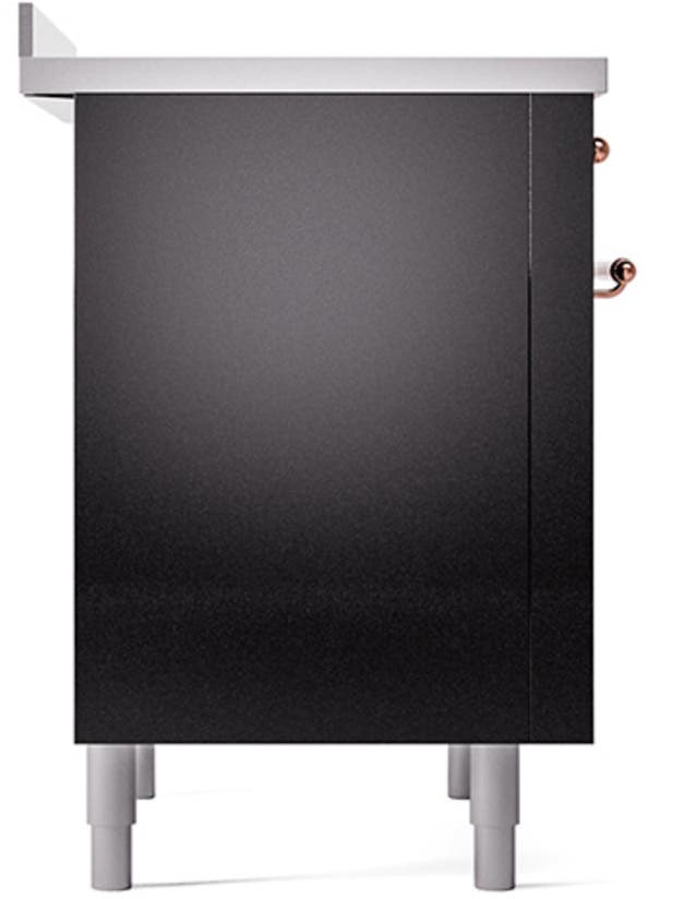 Ilve UNI366QNMPBKP Glossy Black With Copper Knobs