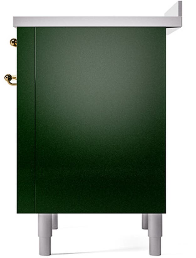 Ilve UNI366QNMPEGG Emerald Green With Brass Knobs