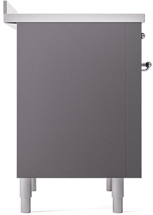 Ilve UNI366QNMPMGC Graphite Matte With Chrome Knobs
