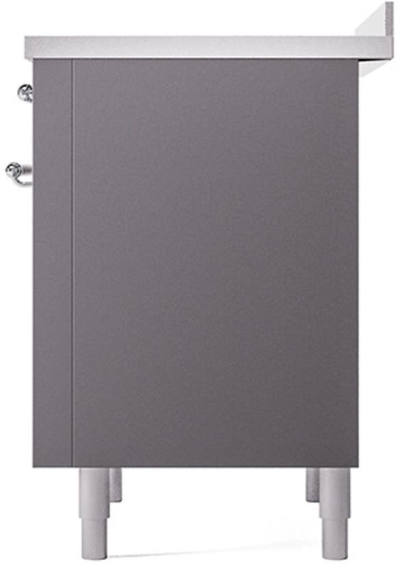 Ilve UNI366QNMPMGC Graphite Matte With Chrome Knobs
