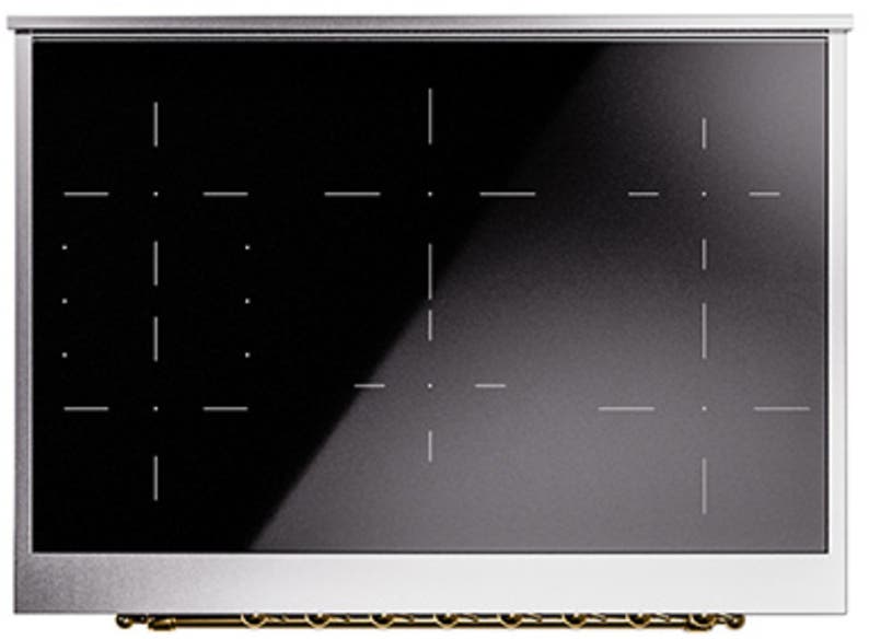 Ilve UNI366QNMPMGG Graphite Matte With Brass Knobs