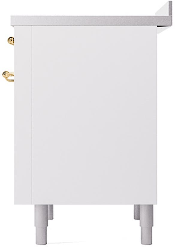 Ilve UNI366QNMPWHG White With Brass Knobs