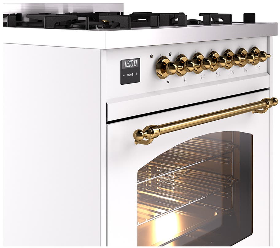 Ilve UP30NMPWHG White Brass