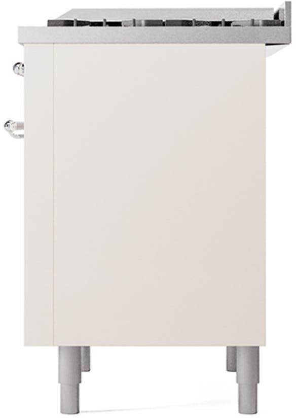 Ilve UP36FQNMPAWC Antique White With Chrome Trim