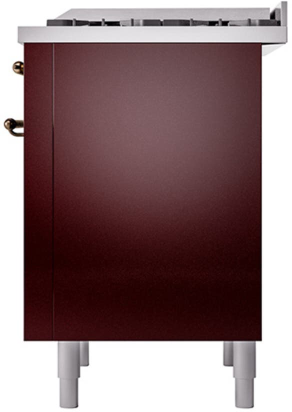 Ilve UP36FQNMPBUB Burgundy With Bronze Trim