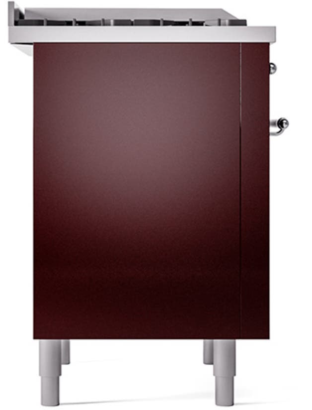 Ilve UP36FQNMPBUC Burgundy With Chrome Trim