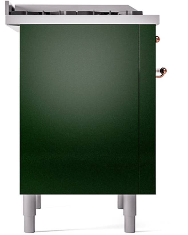 Ilve UP36FQNMPEGP Emerald Green With Copper Trim