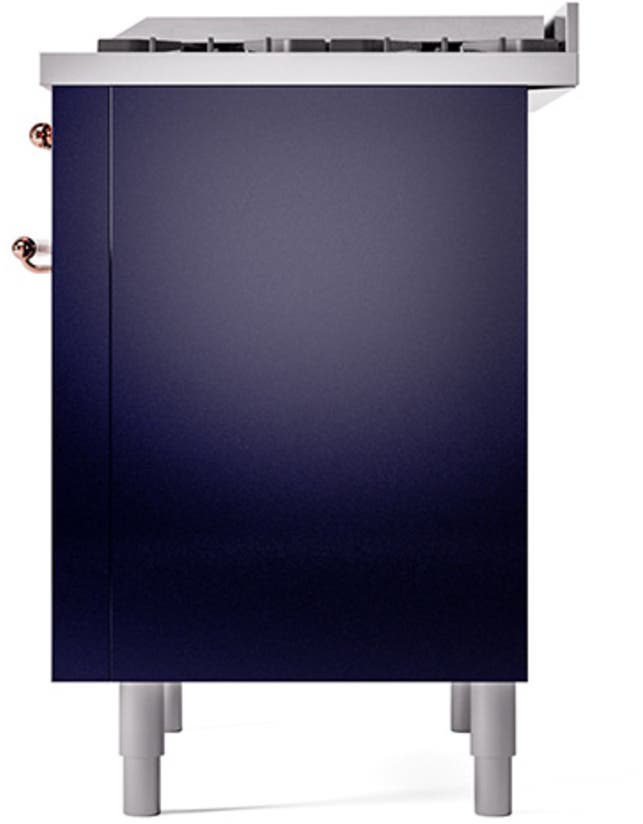 Ilve UP36FQNMPMBPLP Midnight Blue With Copper Trim, Lp