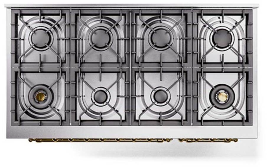 Ilve UP488NMPSSG 48 Inch Freestanding Dual Fuel Range Stainless