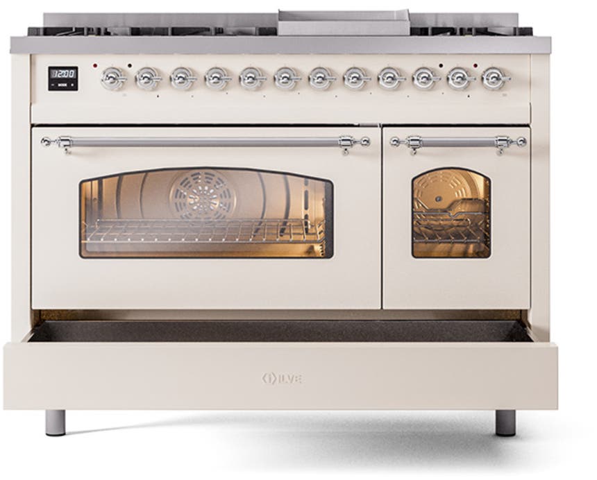 Ilve UP48FNMPAWC Antique White Chrome