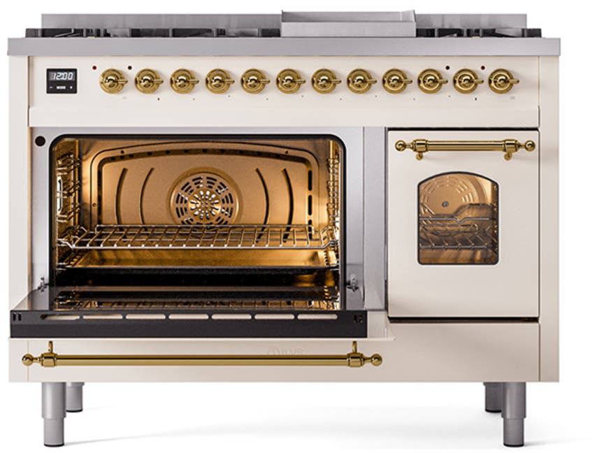 Ilve UP48FNMPAWG Antique White Brass