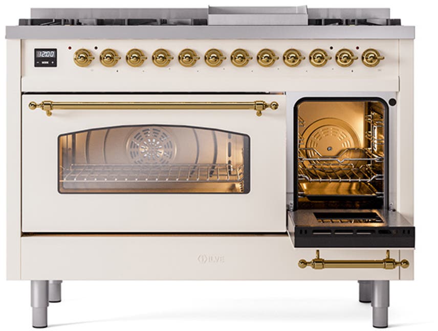 Ilve UP48FNMPAWG Antique White Brass