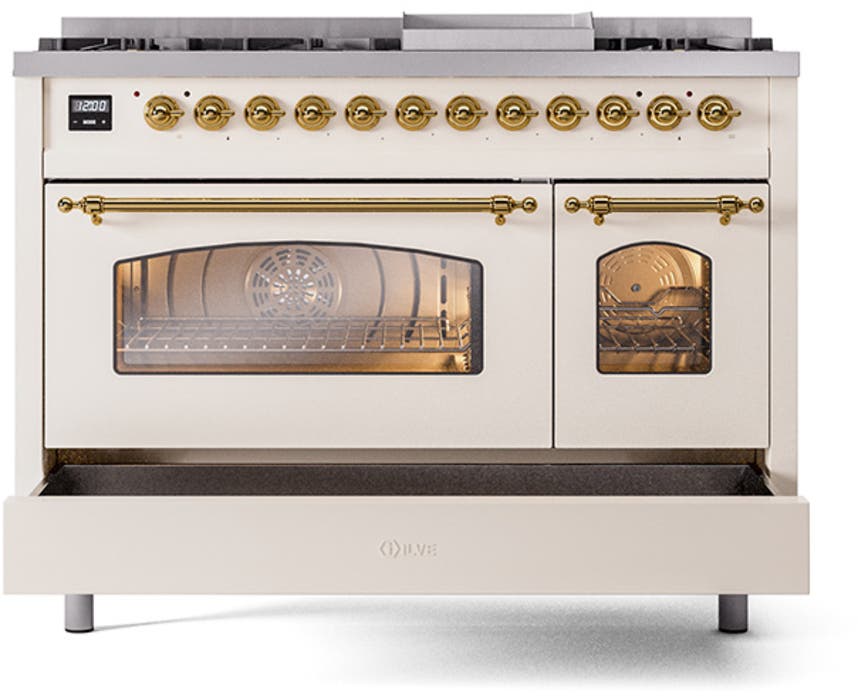 Ilve UP48FNMPAWG Antique White Brass