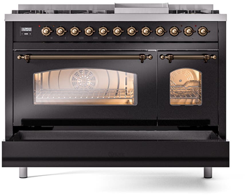 Ilve UP48FNMPBKB Black Burnt
