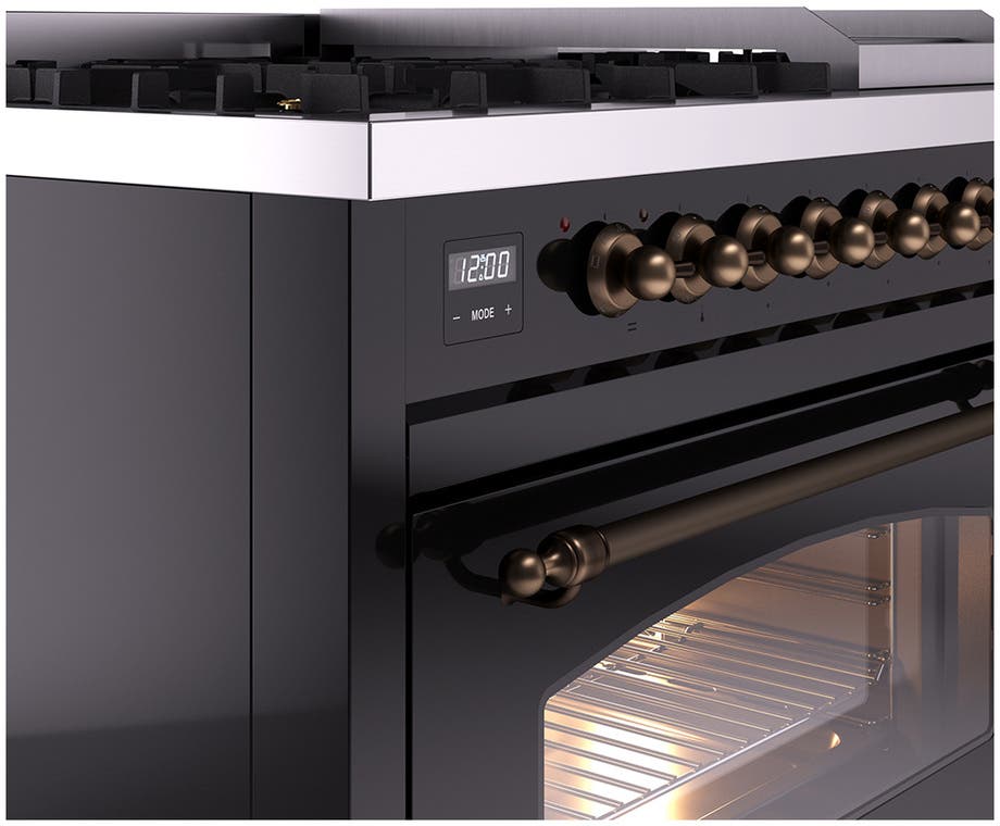 Ilve UP48FNMPBKB Black Burnt
