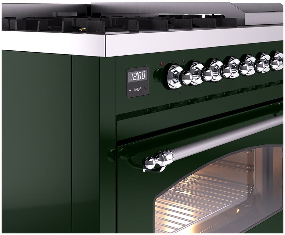 Ilve UP48FNMPEGCLP Emerald Green With Chrome Trim, Lp