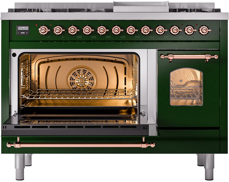 Ilve UP48FNMPEGPLP Emerald Green With Copper Trim, Lp