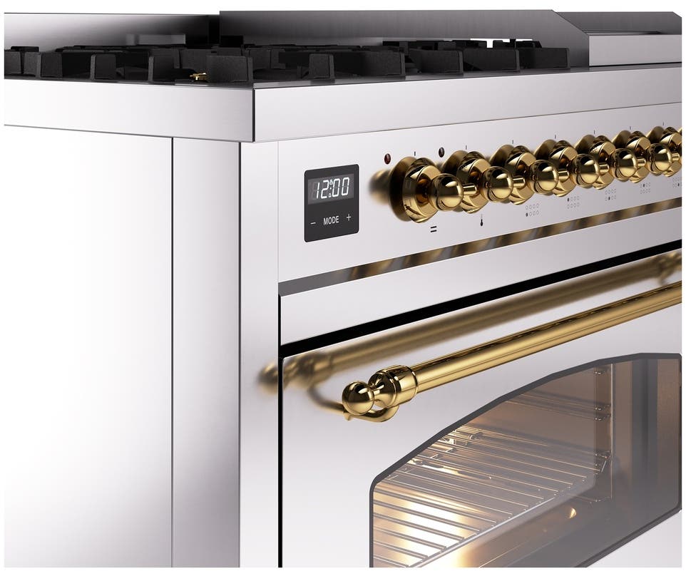 Ilve UP48FNMPSSG Stainless Steel Brass