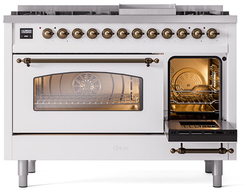 Ilve UP48FNMPWHBLP White With Bronze Trim, Lp