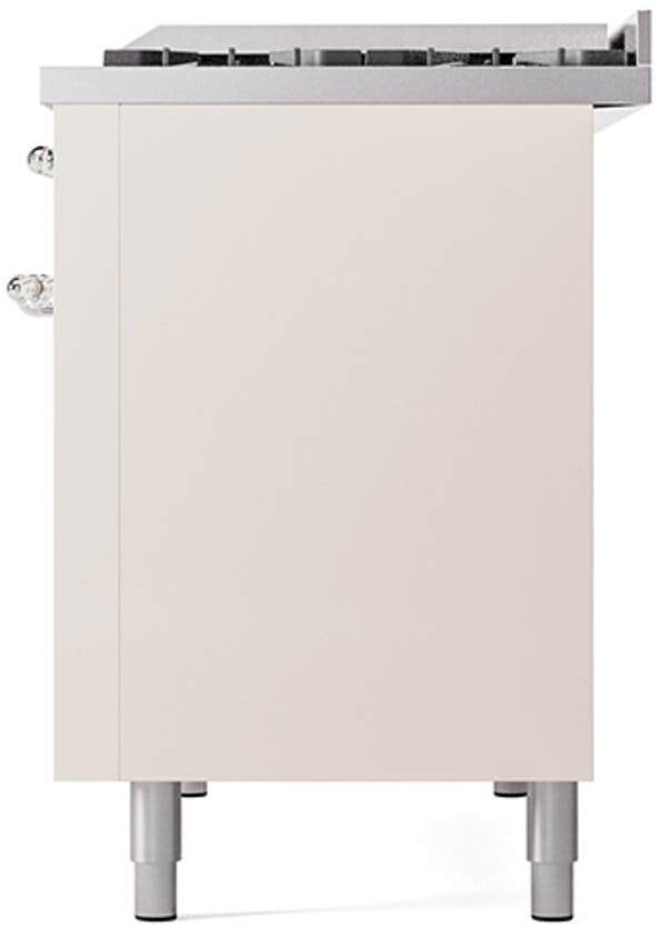 Ilve UP48FQNMPAWC Antique White With Chrome Trim