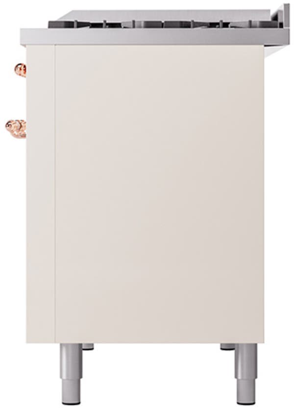 Ilve UP48FQNMPAWP Antique White With Copper Trim