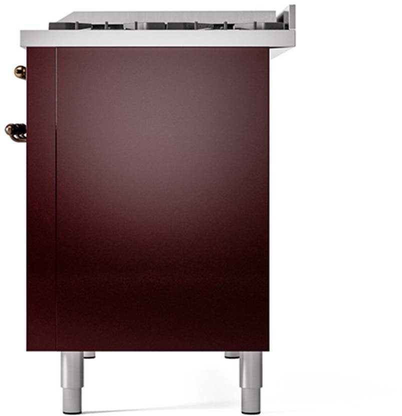 Ilve UP48FQNMPBUB Burgundy With Bronze Trim