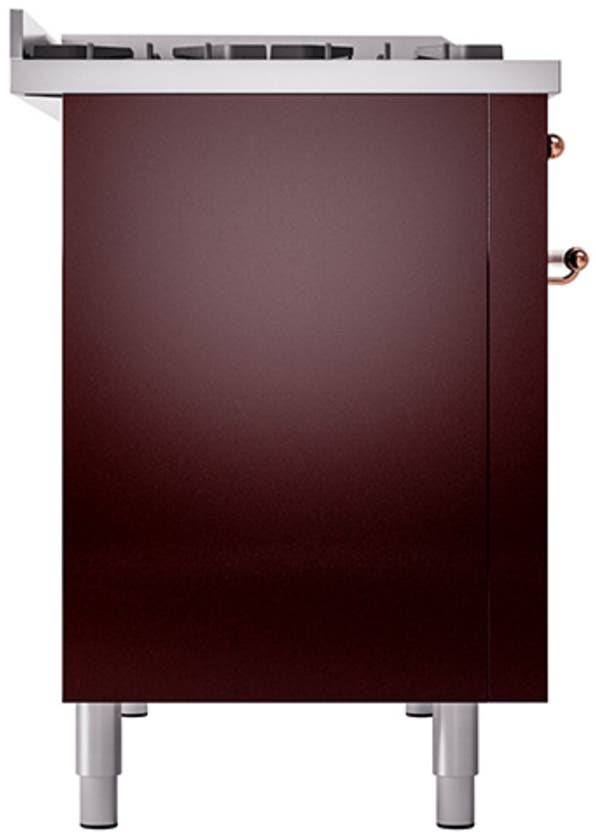Ilve UP48FQNMPBUP Burgundy With Copper Trim