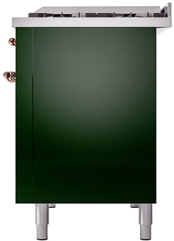 Ilve UP48FQNMPEGPLP Emerald Green With Copper Trim, Lp