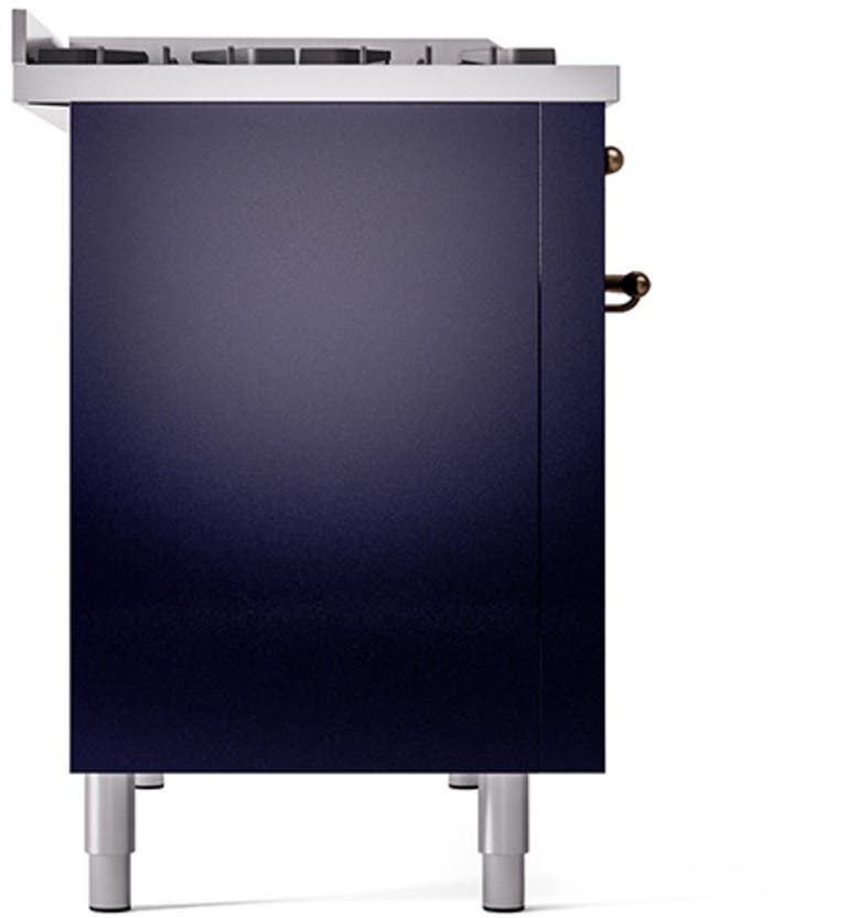 Ilve UP48FQNMPMBB Midnight Blue With Bronze Trim