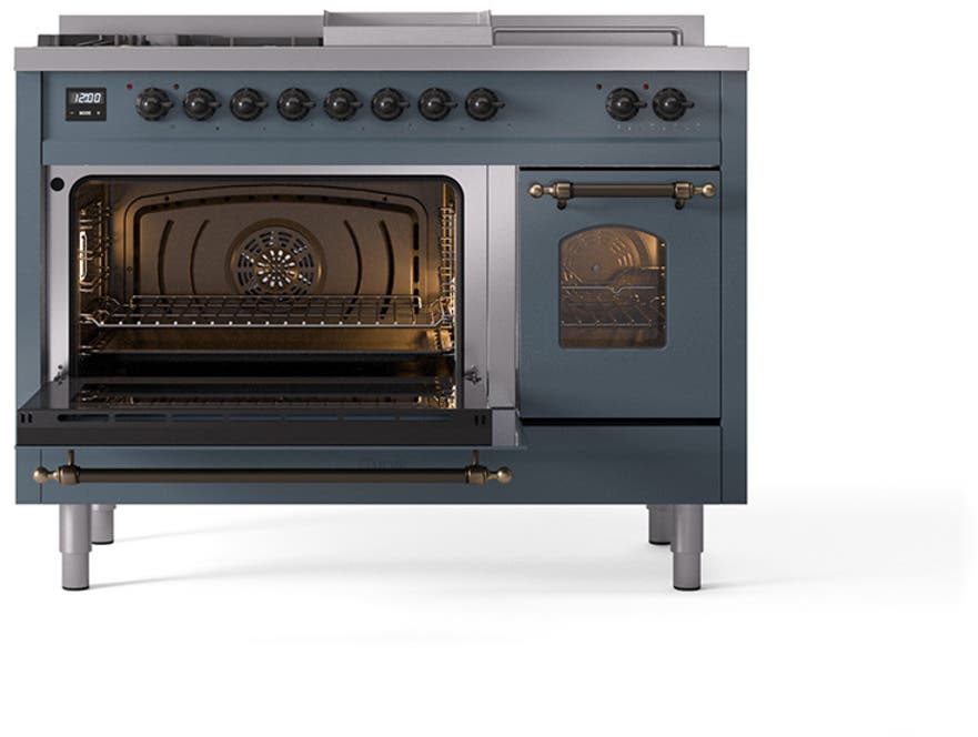 Ilve UP48FSNMPBGBLP Blue Grey With Bronze Trim, Lp